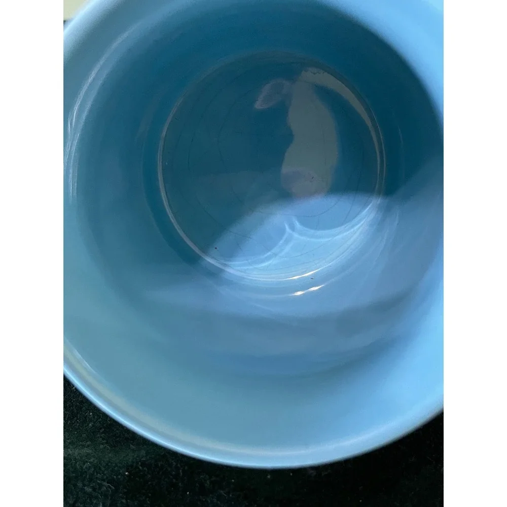 Vintage Bell & Howell Micro Photo Division Blue Ceramic Mug Made in England - Picture 6 of 9